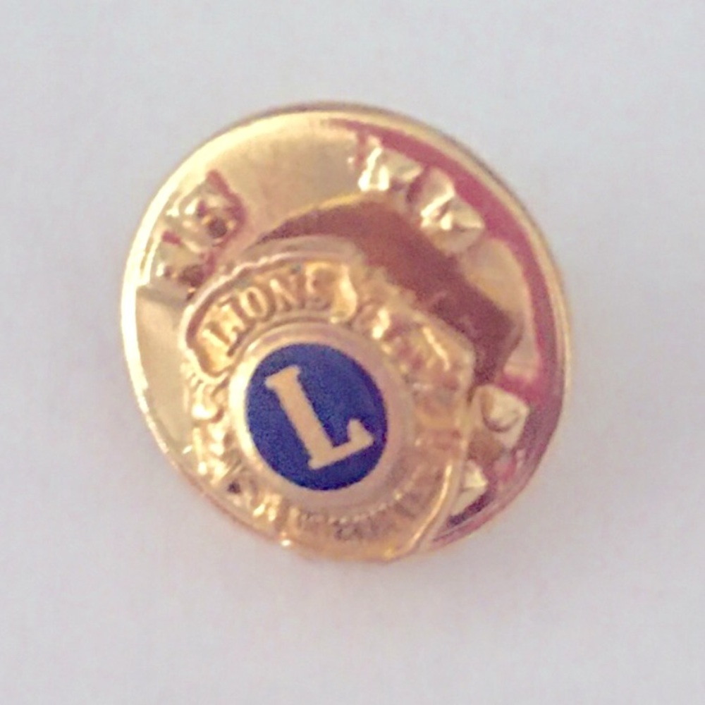 14K GF Lions International Tie Pin